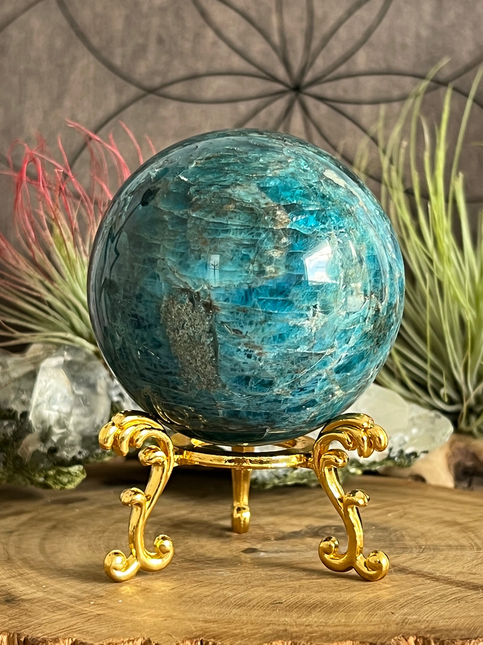 Blue selling Apatite Sphere